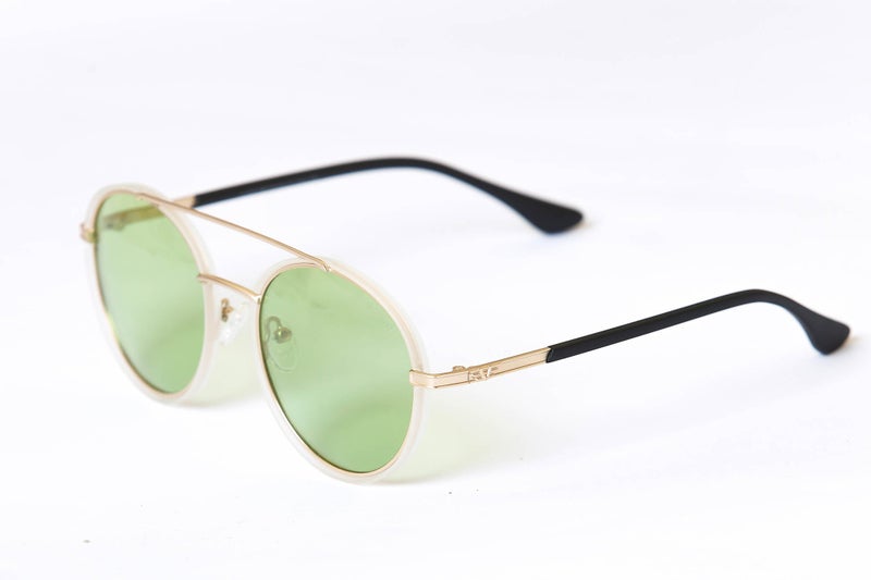 VEGAS Full Rim Round Men Light Green  Sunglasses V2043 C4 - Image 2